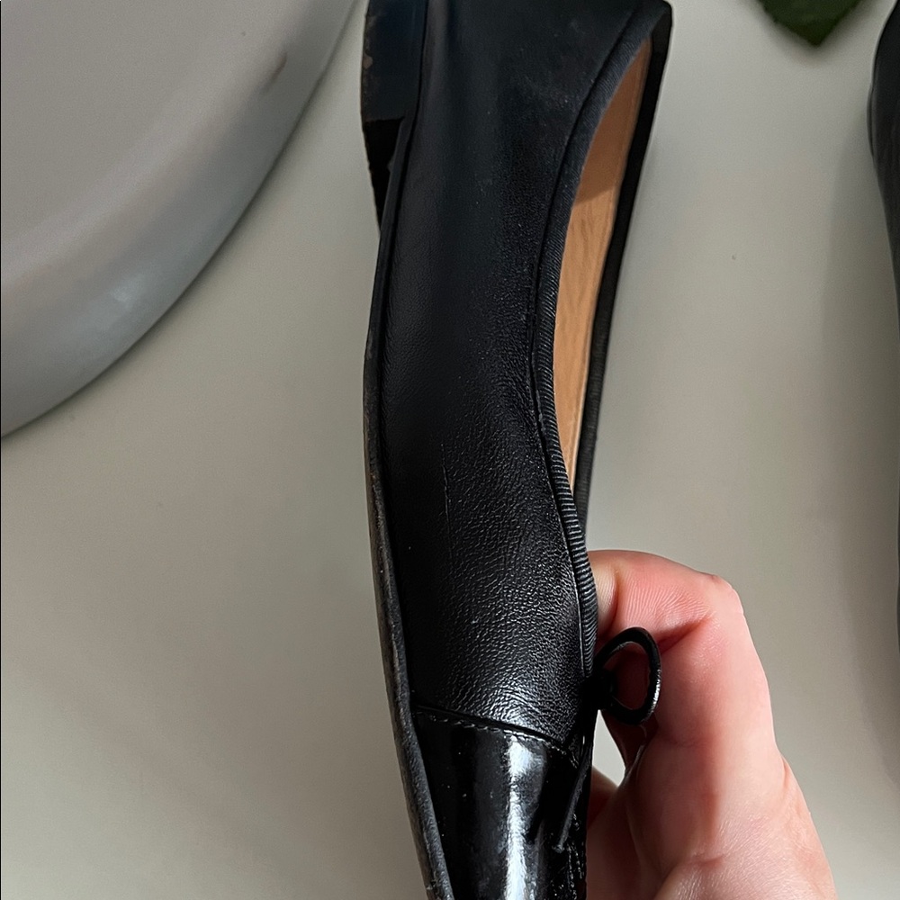 CHANEL Black Leather Loafers with Bow Detail - Picture 4 of 10